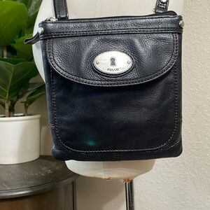 Fossil vintage small leather bag
